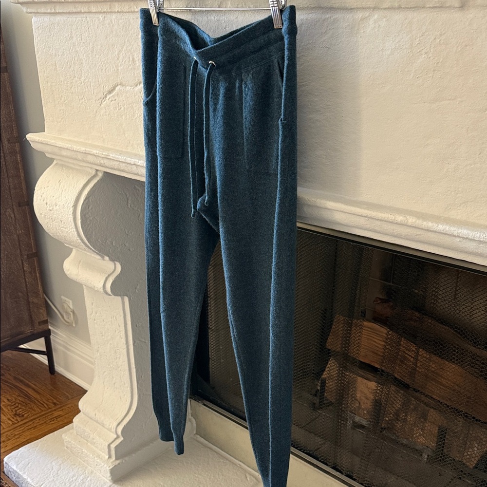 Cashmere Drawstring Jogger Pants - Picture 3 of 5